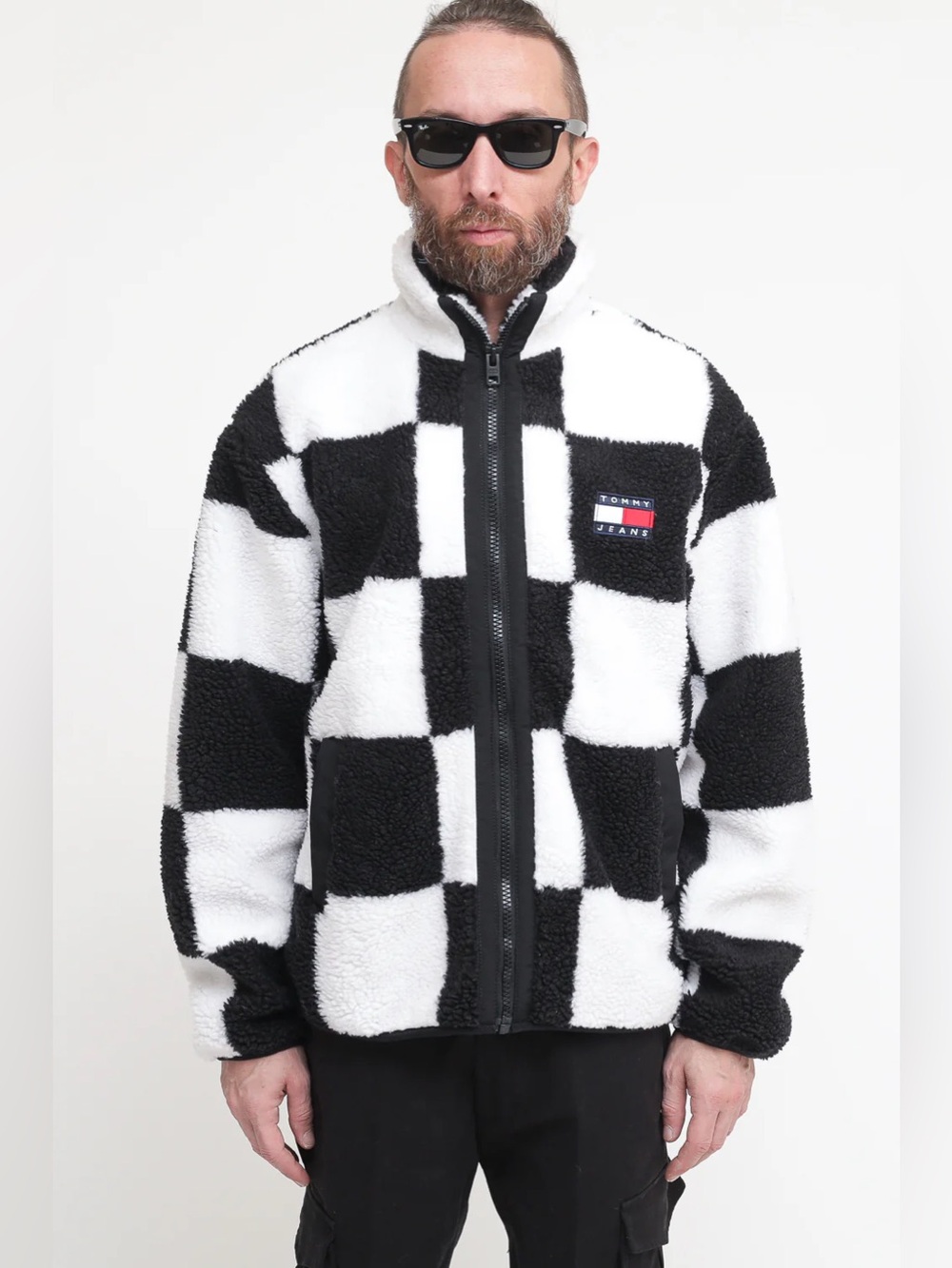 Tommy Jeans CHECKERBOARD SHERPA POPOVER
